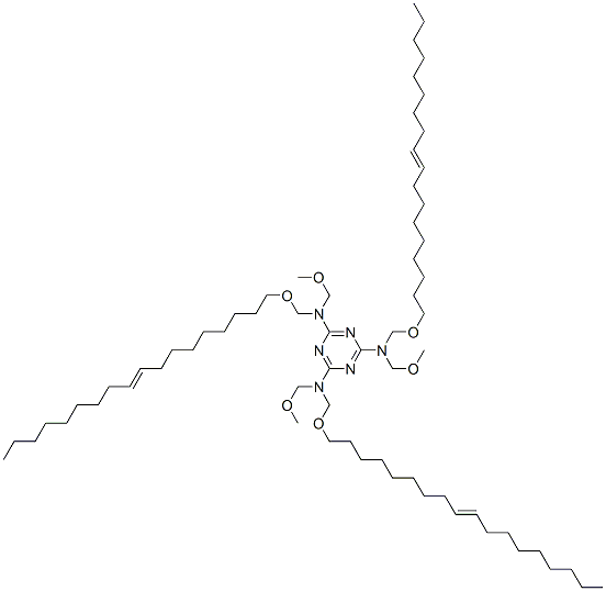 N,N',N''-tris(methoxymethyl)-N,N',N''-tris[(octadec-9-en-1-yloxy)methyl]-1,3,5-triazine-2,4,6-triamine|