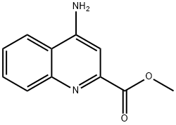 2-Quinolinecarboxylicacid,4-amino-,methylester(9CI) Struktur