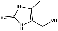2H-Imidazole-2-thione, 1,3-dihydro-4-(hydroxymethyl)-5-methyl- (9CI) Structure