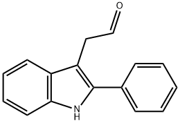 2-苯基-1H-吲哚-3-乙醛, 97945-27-2, 结构式