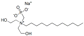 dodecylbis(2-hydroxyethyl)(phosphonatomethyl)ammonium, monosodium salt 结构式