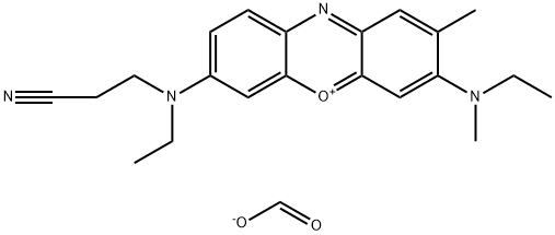 7-[(2-cyanoethyl)ethylamino]-3-(ethylmethylamino)-2-methylphenoxazin-5-ium formate 结构式