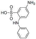 Benzenesulfonic acid, 5-amino-2-(phenylamino)-, diazotized, coupled with 5,5'-[(5-hydroxy-1,3-phenylene)bis(oxy)]bis[1,3-benzenediol], sodium salts|