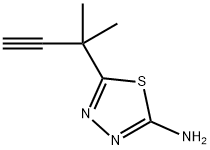 5-(1,1-二甲基丙-2-炔基)-1,3,4-噻二唑-2-胺,97987-64-9,结构式