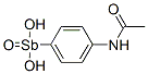 p-Acetamidobenzenestibonic acid 化学構造式