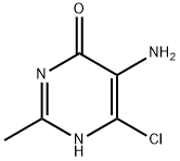 5-AMINO-6-CHLORO-2-METHYL-4(1H)-PYRIMIDINONE Struktur