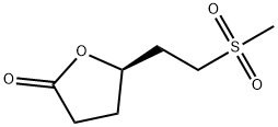 2(3H)-Furanone, dihydro-5-(2-(methylsulfonyl)ethyl)-, (R)- Structure