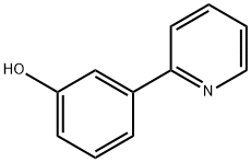 2-(3-ヒドロキシフェニル)ピリジン 化学構造式