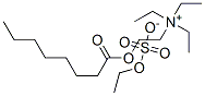 triethyl[2-[(1-oxooctyl)oxy]ethyl]ammonium ethyl sulphate Struktur