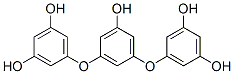 1,3-Benzenediol, 5,5'-[(5-hydroxy-1,3-phenylene)bis(oxy)]bis-, coupled with diazotized 3,3'-dimethoxy[1,1'-biphenyl]-4,4'-diamine, sodium salt Struktur
