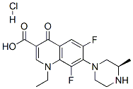 (R) -Lomefloxacin гидрохлорид структура