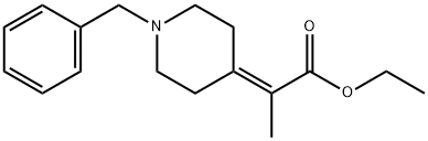 2-(1-苄基哌啶-4-基亚甲基)丙酸乙酯 结构式