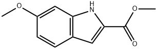 6-メトキシ-1H-インドール-2-カルボン酸メチル 化学構造式