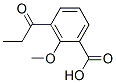 2-メトキシ-3-プロピオニル安息香酸 化学構造式