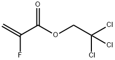 2,2,2-トリクロロエチル-2-フルオロアクリル酸 化学構造式