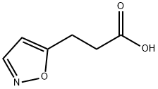 3-イソオキサゾール-5-イルプロパン酸 化学構造式