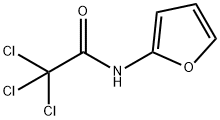 AcetaMide, 2,2,2-trichloro-N-2-furanyl- 化学構造式