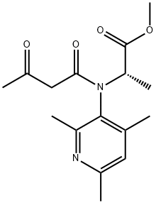 methyl (2S)-2-[3-oxobutanoyl-(2,4,6-trimethylpyridin-3-yl)amino]propanoate Structure