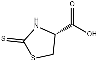 (4R)-(-)-2-硫酮基-4-噻唑烷羧酸, 98169-56-3, 结构式