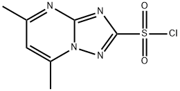 5,7-二甲基-[1,2,4]三唑并[1,5-A]嘧啶-2-磺酰氯, 98169-74-5, 结构式