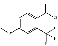 4-メトキシ-2-(トリフルオロメチル)ベンゾイルクロリド 化学構造式