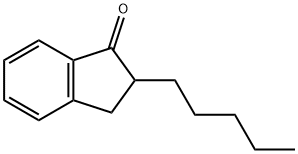 2-ペンチル-1-インダノン 化学構造式