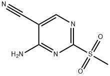 4-AMINO-2-METHANESULFONYL-PYRIMIDINE-5-CARBONITRILE Structure