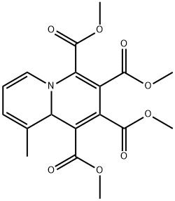 9-メチル-9aH-キノリジン-1,2,3,4-テトラカルボン酸テトラメチル 化学構造式
