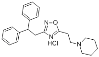 1-[2-[3-(2,2-diphenylethyl)-1,2,4-oxadiazol-5-yl]ethyl]piperidine, monohydrochloride Struktur