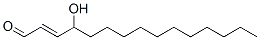 4-hydroxypentadecenal Structure