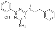 2-(4-AMINO-6-[(2-PHENYLETHYL)AMINO]-1,3,5-TRIAZIN-2-YL)PHENOL 结构式