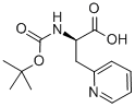 BOC-D-2-PYRIDYLALANINE Struktur