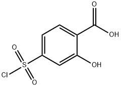 4-(CHLOROSULFONYL)-2-HYDROXYBENZOIC ACID Structure