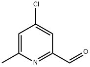 4-クロロ-6-メチルピコリンアルデヒド 化学構造式