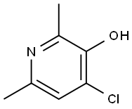 3-Pyridinol,  4-chloro-2,6-dimethyl- Structure