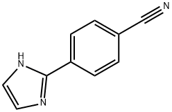 2-(4-シアノフェニル)-1H-イミダゾール 化学構造式