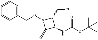 (2S,3S)-1-(苄氧基)-2-(羟甲基)-4-氧代氮杂环丁烷-3-基)氨基甲酸叔丁酯,98377-05-0,结构式