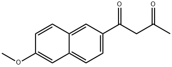 1,3-Butanedione, 1-(6-methoxy-2-naphthalenyl)- 化学構造式