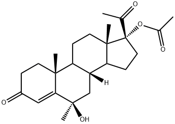 6β-HydroxyMedroxyprogesterone 17-Acetate 化学構造式