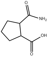 Cyclopentanecarboxylic acid, 2-(aminocarbonyl)- (9CI) Structure