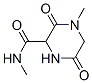 2-Piperazinecarboxamide,N,4-dimethyl-3,6-dioxo-(6CI) Structure