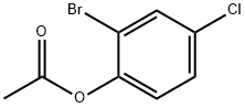 2-BROMO-4-CHLOROPHENYL ACETATE Struktur