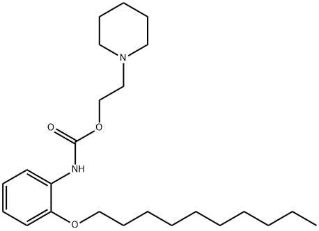 2-(1-piperidinyl)ethyl 2-(decyloxy)phenylcarbamate|