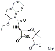 萘夫西林钠, 985-16-0, 结构式