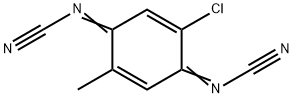 N,N'-Dicyano-2-methyl-5-chloro-1,4-benzoquinone diimine 结构式