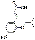 3-[4-hydroxy(2-methylpropoxy)phenyl]acrylic acid 化学構造式