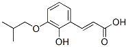3-[2-hydroxy(2-methylpropoxy)phenyl]acrylic acid Struktur