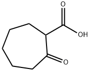 2-OXO-CYCLOHEPTANECARBOXYLIC ACID 化学構造式