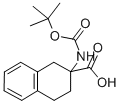 2-叔丁氧羰酰胺-1,2,3,4-四氢萘-2-羧酸,98569-12-1,结构式