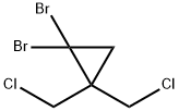 1,1-DIBROMO-2,2-BIS(CHLOROMETHYL)CYCLOPROPANE Struktur